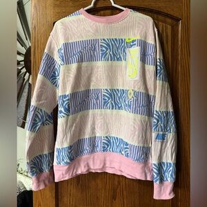 Nike Vibrant Pink and Blue Crewneck